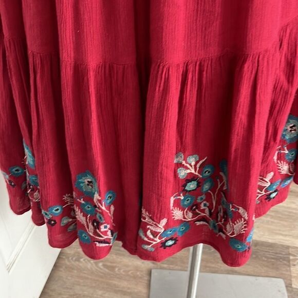FREE PEOPLE EMBROIDERY  MINI DRESS BOHEMIAN BOHO HIPPIE SIZE SP - Picture 3 of 13